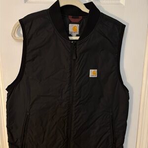 NWOT Carhart Cordura Rain Defender Nylon Quilted Lined Shop Vest